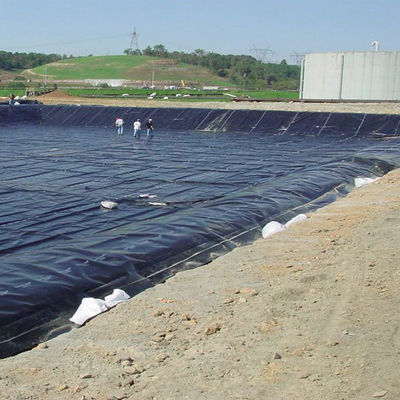 Geomembrana de HDPE duplo lisa resistente aos raios UV para a textura dupla da membrana impermeável