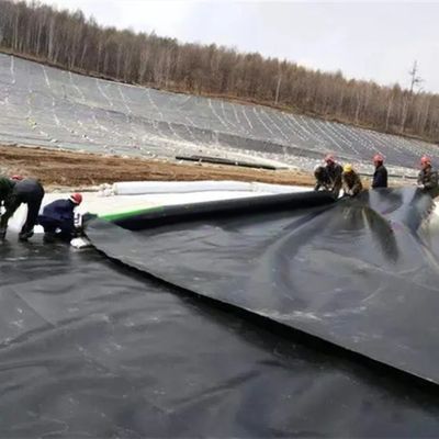 Limpeza de lagoa de geomembrana HDPE de aterro sanitário com textura dupla, resistente aos raios UV e impermeável