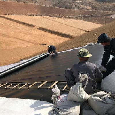 Geomembrana de solda com revestimento de lagoa em HDPE de dupla textura lisa/dupla textura para tanque de peixe redondo