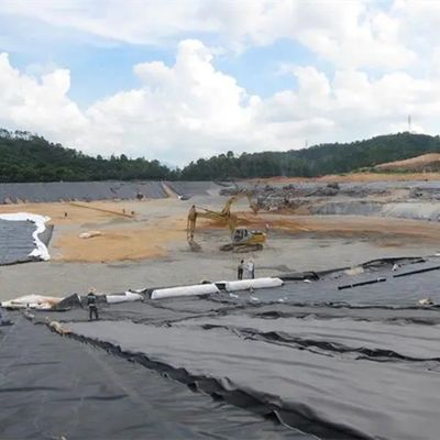 Geomembrana de solda com revestimento de lagoa em HDPE de dupla textura lisa/dupla textura para tanque de peixe redondo