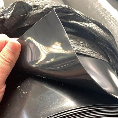 Geomembrana Brilhante Preta 1.5 mm/2.0 mm HDPE Liner para revestimentos impermeáveis de barragem de plástico