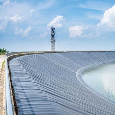 0.75mm HDPE Geoembrana Membrana à prova d'água para aquicultura Peixe e camarão Tanque Liner