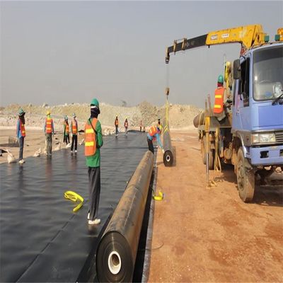 0.75mm HDPE Geoembrana Membrana à prova d'água para aquicultura Peixe e camarão Tanque Liner