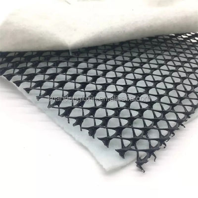 Rede de drenagem composta em preto e branco 3D para aterros ferroviários Sistema de túnel de drenagem 4m*30m