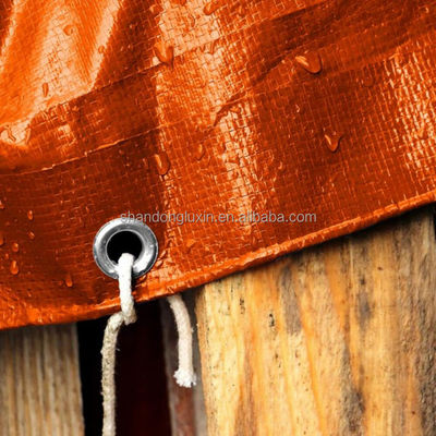 Rolo de lonas de PE leve para a Origem Uae Folha laranja em 500D-1500D Número de fios