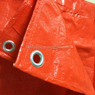 Rolo de lonas de PE leve para a Origem Uae Folha laranja em 500D-1500D Número de fios