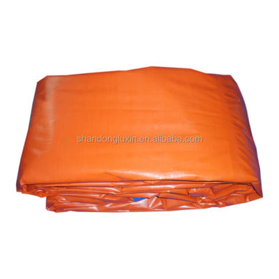 Rolo de lonas de PE leve para a Origem Uae Folha laranja em 500D-1500D Número de fios
