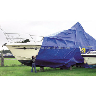 Sliver Blue Standard Poly Tarp para Canopy Tent Boat ou Pool Cover Impermeável e Tecido