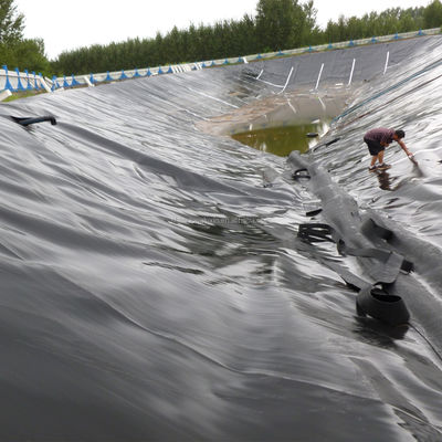 Geomembrana de HDPE flexível para piscinas artificiais de camarão