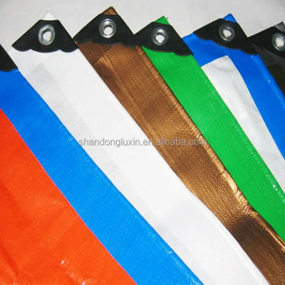 Telas de telhado de HDPE leve, à prova d'água, brancas e laranjas, para coberturas de camiões/carros/barcos