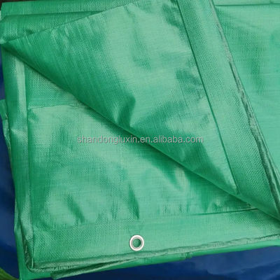 Teto de tenda de lonas de PE verde leve de dois lados para caminhão