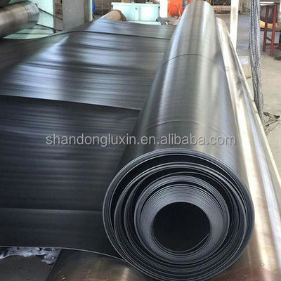 Geomembrana industrial à prova d'água Liner HDPE para criação de camarão Desenho preto brilhante