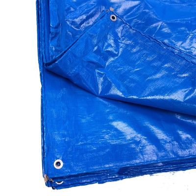 Tenda revestida de lona azul PE para caminhão padrão à prova de chuva contacto contacto