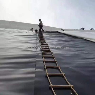 Geomembrana de HDPE preto ecológico para lagoas de peixes ASTM GRI-GM13 Standard