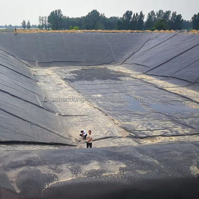 Geomembrana de HDPE preto ecológico para lagoas de peixes ASTM GRI-GM13 Standard