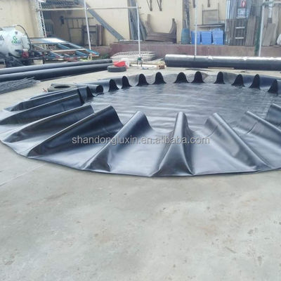 Geomembrana de HDPE Impermeável Preto para Piscinas de Peixes Depósitos de Lixo Liner de lago 1mm 2mm