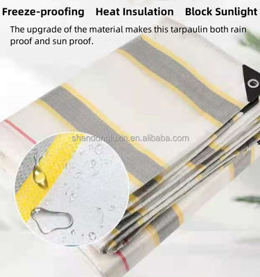 Telas impermeáveis de plástico virgem 100% para proteção exterior