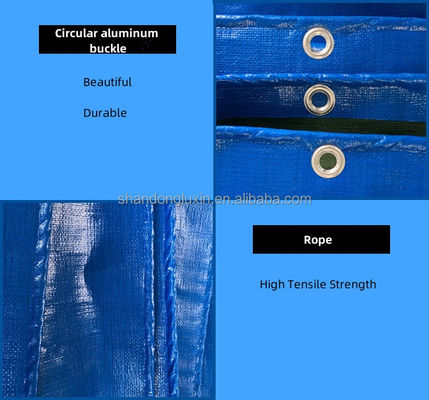 240g Tente de telha impermeável Pe azul Tela de telha Hdpe em densidade 6*6-16*16 Impermeável