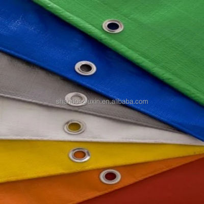 Material HDPE de qualidade Tecido 4x5m Tela PE e folha de cobertura com impressão de logotipo