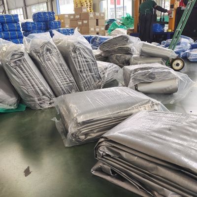 HDPE 120gm azul PE lonas de lona lonas poli impermeáveis para jardim ao ar livre