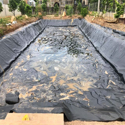 2 mm Geomembrana de HDPE preto impermeável para lago de peixes de camarão para edifícios de aquicultura