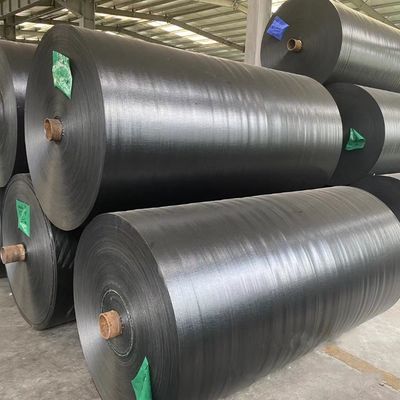 Diretamente dos fabricantes PE Tarpaulin preto para exposição à luz solar Anti largura 2-12m