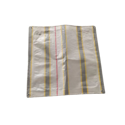 Alta dureza de superfície PE telha listrada em amarelo cinza para pré-fabricados impermeáveis à chuva