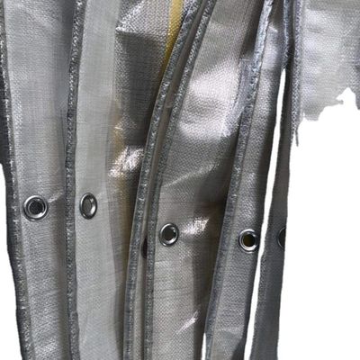 Alta dureza de superfície PE telha listrada em amarelo cinza para pré-fabricados impermeáveis à chuva
