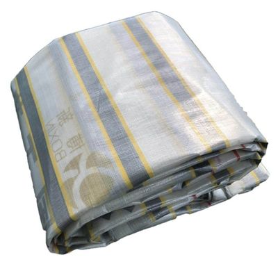 Alta dureza de superfície PE telha listrada em amarelo cinza para pré-fabricados impermeáveis à chuva