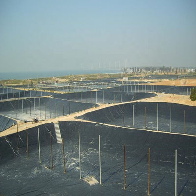 Geomembrana de HDPE preto personalizável para piscinas de peixe de 0,5 mm