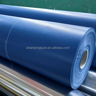 Dimensões personalizáveis Tela de PVC azul Material durável Largura máxima de 2 m para cobrir itens