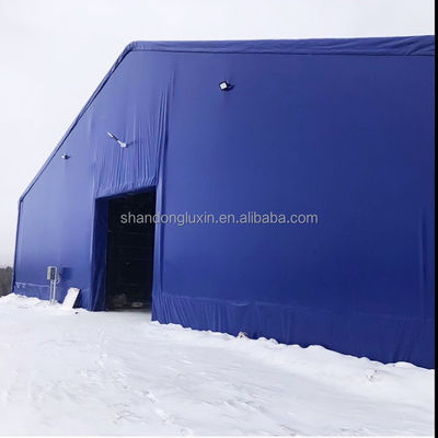 Dimensões personalizáveis Tela de PVC azul Material durável Largura máxima de 2 m para cobrir itens