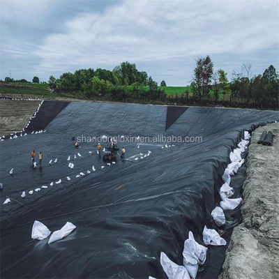 1.5mm Geomembrana de HDPE preto para lago Liner Farm Liner Estilo de design industrial