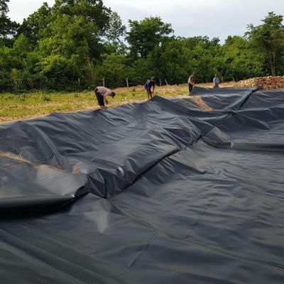 1.5mm Geomembrana de HDPE preto para lago Liner Farm Liner Estilo de design industrial