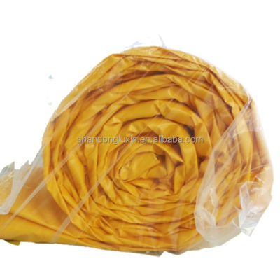 Largura máxima de 2m Tarpaulin de PVC amarelo Ideal para bloquear a luz solar e evitar a umidade
