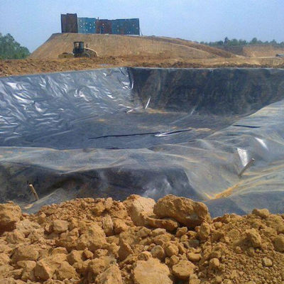Reprodução de camarão de Singapura Geomembrana HDPE impermeável 0,3 mm com inspeção no local