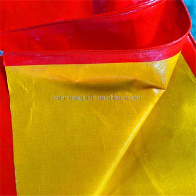 Tela de PVC amarelo branco impermeável à chuva resistente ao sol com ampla aplicabilidade