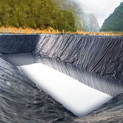 0.5mm HDPE Black Dam Liner Dupla superfície lisa para tanques de armazenamento de água espessura 1 mm