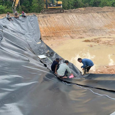 Geomembrana de dupla textura HDPE 1 mm para revestimento de barragem de plástico impermeável revestimento de lago de peixe