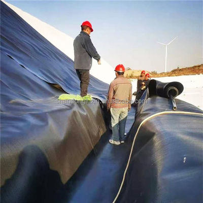 2 mm Geomembrana HDPE Limpado de lago de peixe para água anti-filtração em aterros sanitários