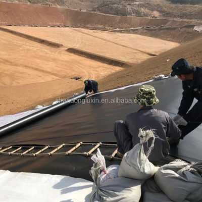 1m-8m Largura Duplo liso preto HDPE Liner de lago Para peixe camarão Piscina de criação