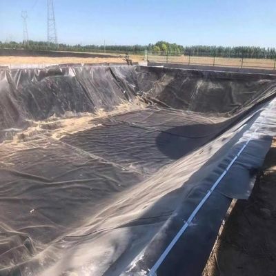 1m-8m Largura Duplo liso preto HDPE Liner de lago Para peixe camarão Piscina de criação