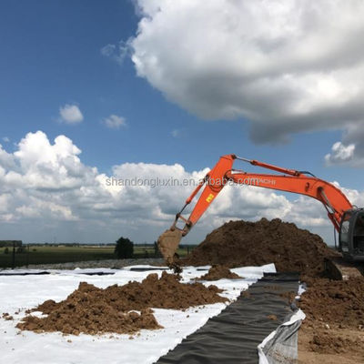 50m-100m comprimento geomembrana de revestimento de barragem de HDPE branco para aquicultura Peixe 1mm espessura