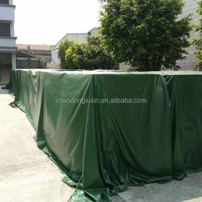 Folhas acabadas de lonas revestidas de PVC impermeáveis perfeitas para coberturas de caminhões e caminhões