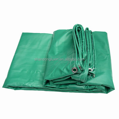 Blue Fireproof Waterproof Canvas PVC Tarpaulin Tamanhos e lista para canteiros de obras