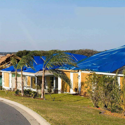 Tela de PE azul para tecelagem exterior em HDPE e cobertura de cobertura de cobertura de cobertura à prova de chuva em LDPE