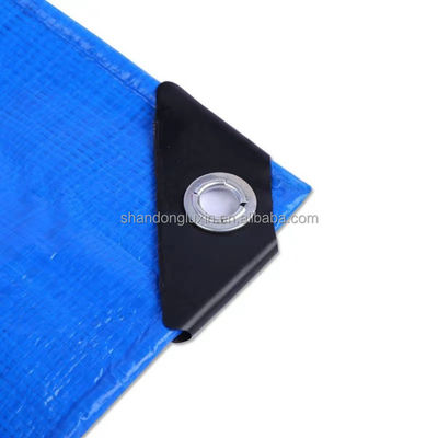 Estripe Style 50gm Blue PE Tarpaulin para desempenho duradouro