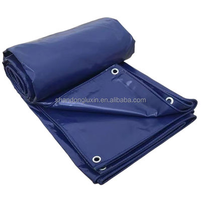Folhas de lonas de madeira azul prateada PE, resistentes a rasgos, para proteção exterior