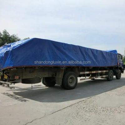 Dupla impermeabilização de cobertura azul simples PE lonas para armazenamento de caminhão Design personalizado