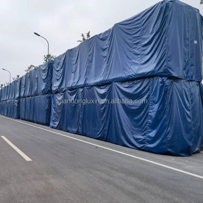 Capa de carga de caminhão revestida com PE rolos de lonas impermeáveis pesados com pálpebras estilo plaid